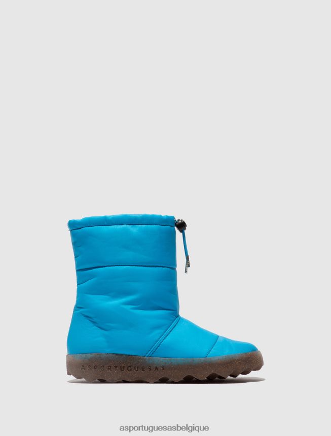bottes Asportuguesas bottes en duvet cale bleu femmes BXRT6Z23