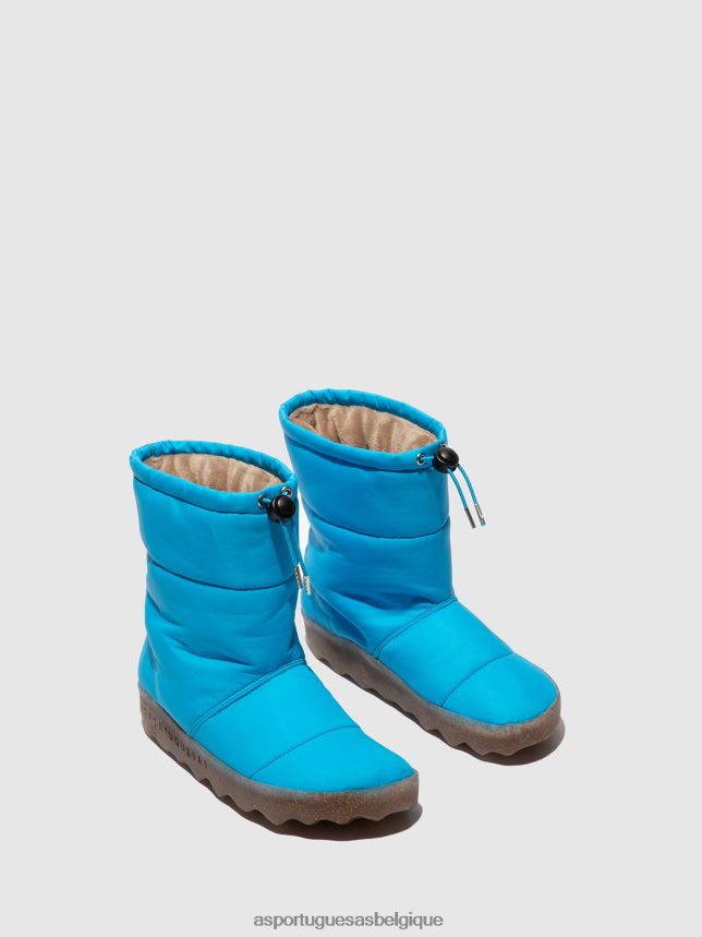 bottes Asportuguesas bottes en duvet cale bleu femmes BXRT6Z23
