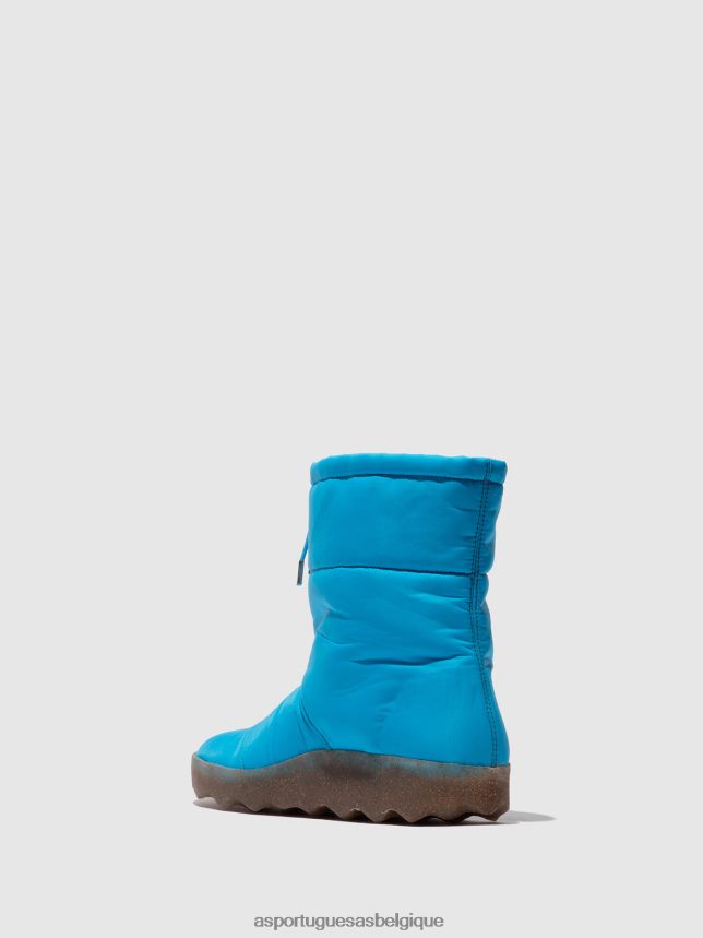 bottes Asportuguesas bottes en duvet cale bleu femmes BXRT6Z23