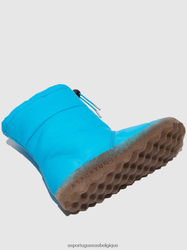 bottes Asportuguesas bottes en duvet cale bleu femmes BXRT6Z23