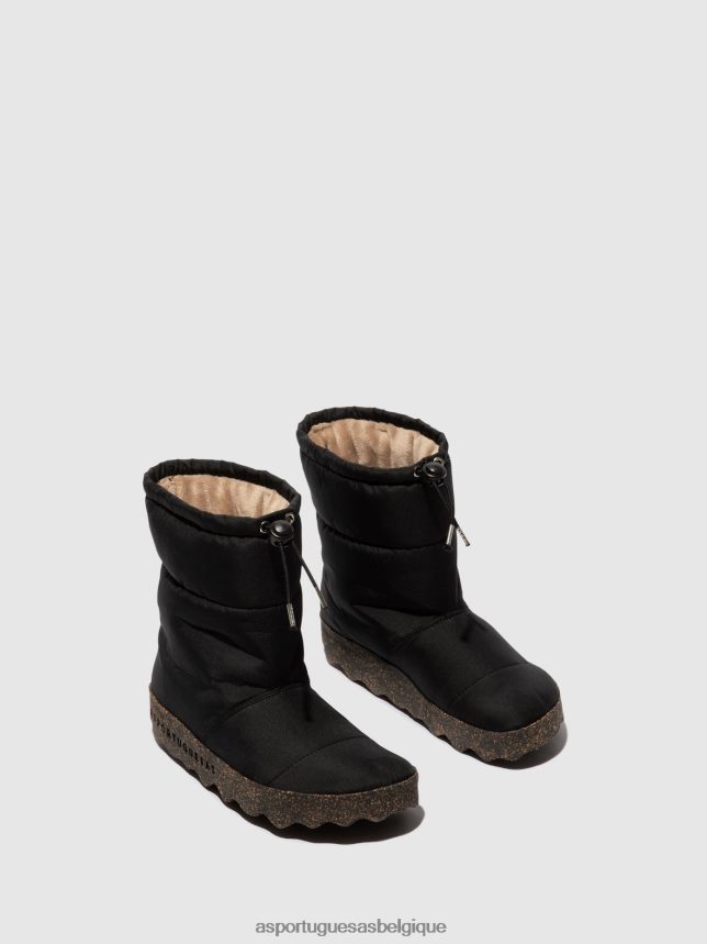 bottes Asportuguesas bottes en duvet cale nègre femmes BXRT6Z22