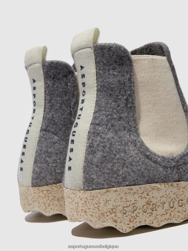 bottes Asportuguesas bottines chelsea caia béton femmes BXRT6Z155