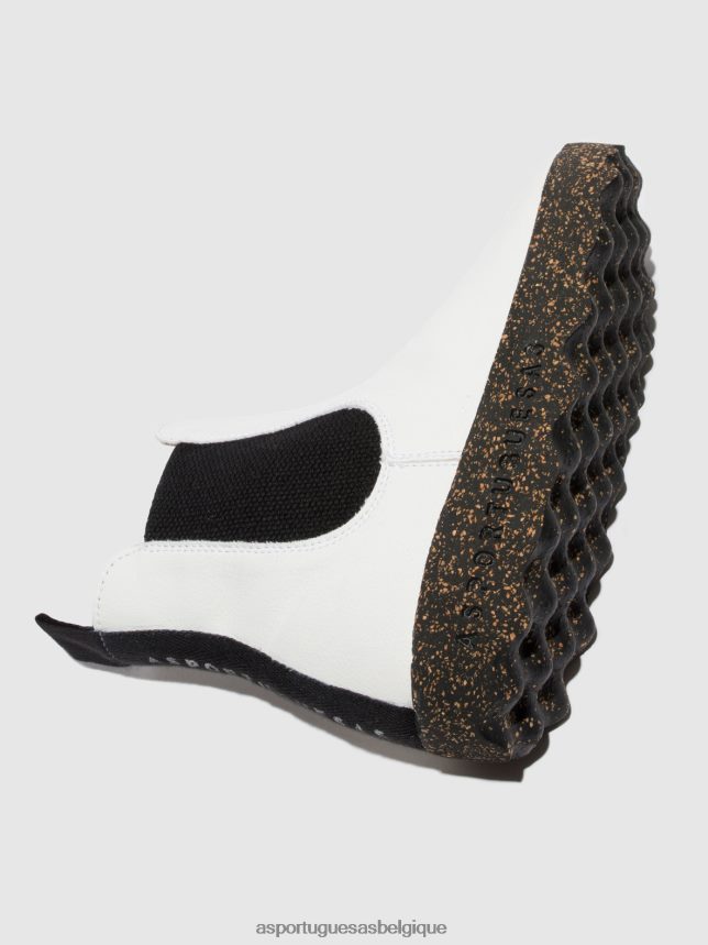 bottes Asportuguesas bottines chelsea caia blanc végétalien femmes BXRT6Z154