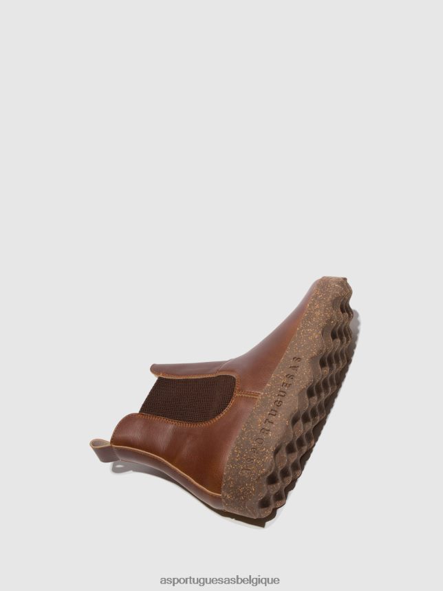 bottes Asportuguesas bottines chelsea caia brun femmes BXRT6Z157