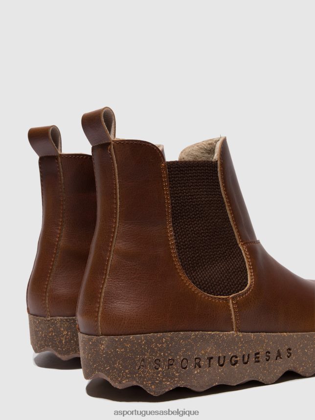 bottes Asportuguesas bottines chelsea caia brun femmes BXRT6Z157