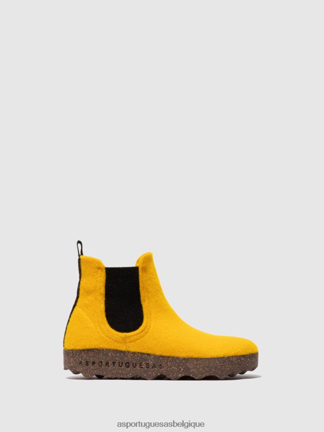 bottes Asportuguesas bottines chelsea caia jaune femmes BXRT6Z153