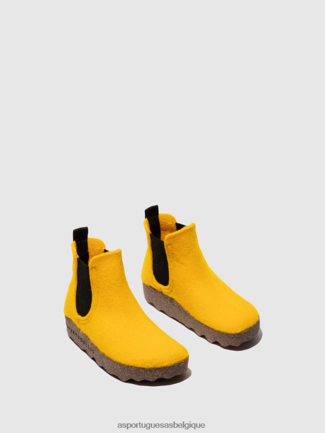 bottes Asportuguesas bottines chelsea caia jaune femmes BXRT6Z153