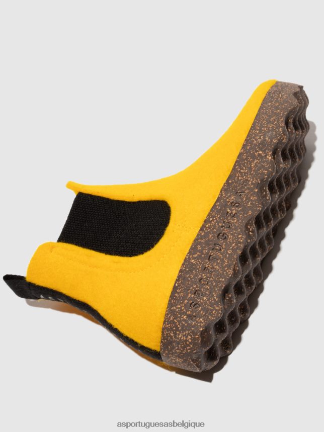 bottes Asportuguesas bottines chelsea caia jaune femmes BXRT6Z153