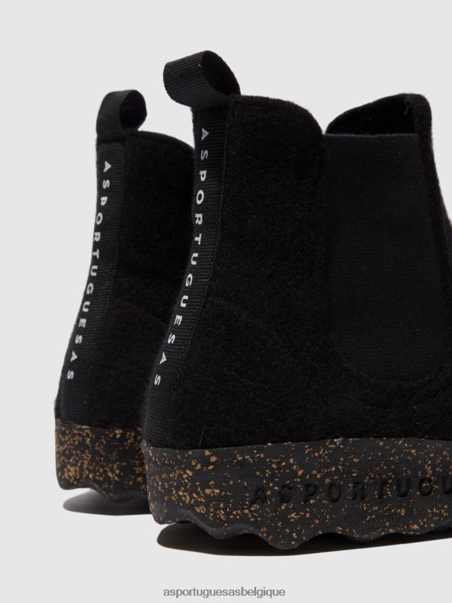 bottes Asportuguesas bottines chelsea caia noir femmes BXRT6Z149