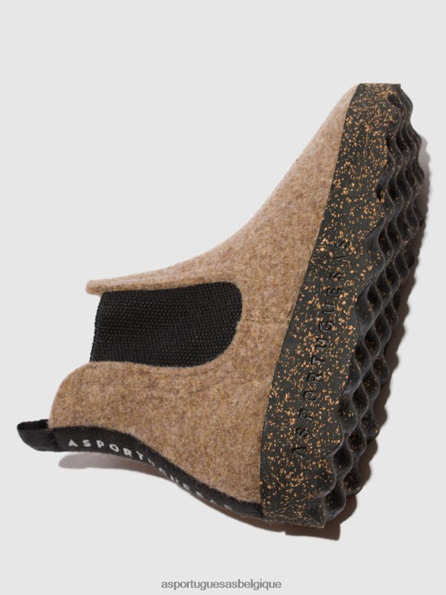 bottes Asportuguesas bottines chelsea caia taupe femmes BXRT6Z156