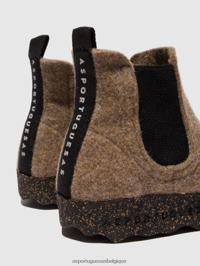 bottes Asportuguesas bottines chelsea caia taupe femmes BXRT6Z156