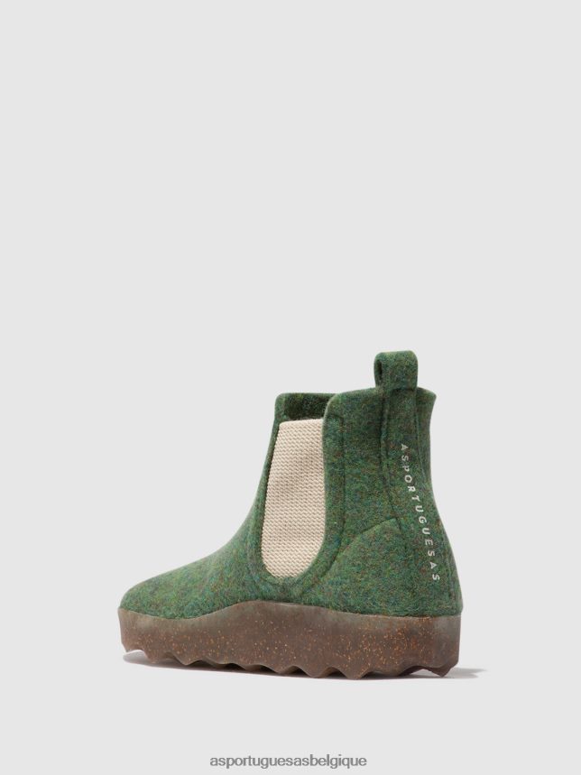 bottes Asportuguesas bottines chelsea caia vert femmes BXRT6Z162