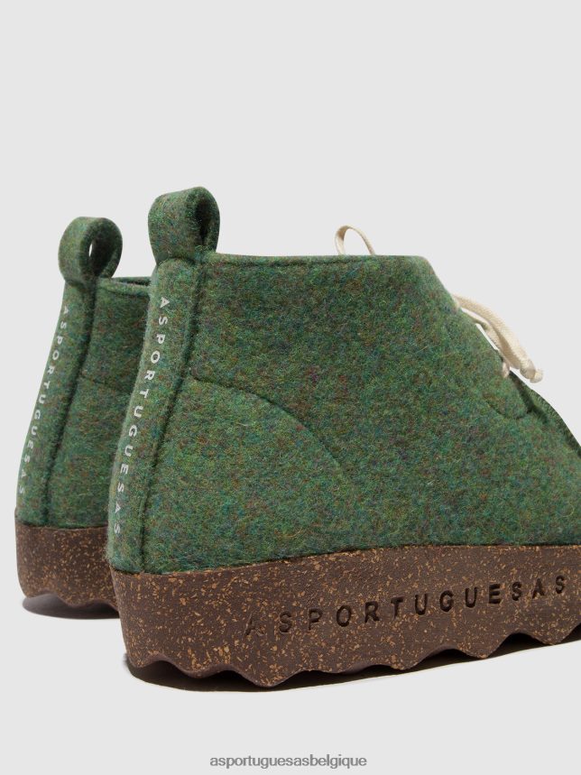 bottes Asportuguesas bottines à lacets cody vert femmes BXRT6Z160