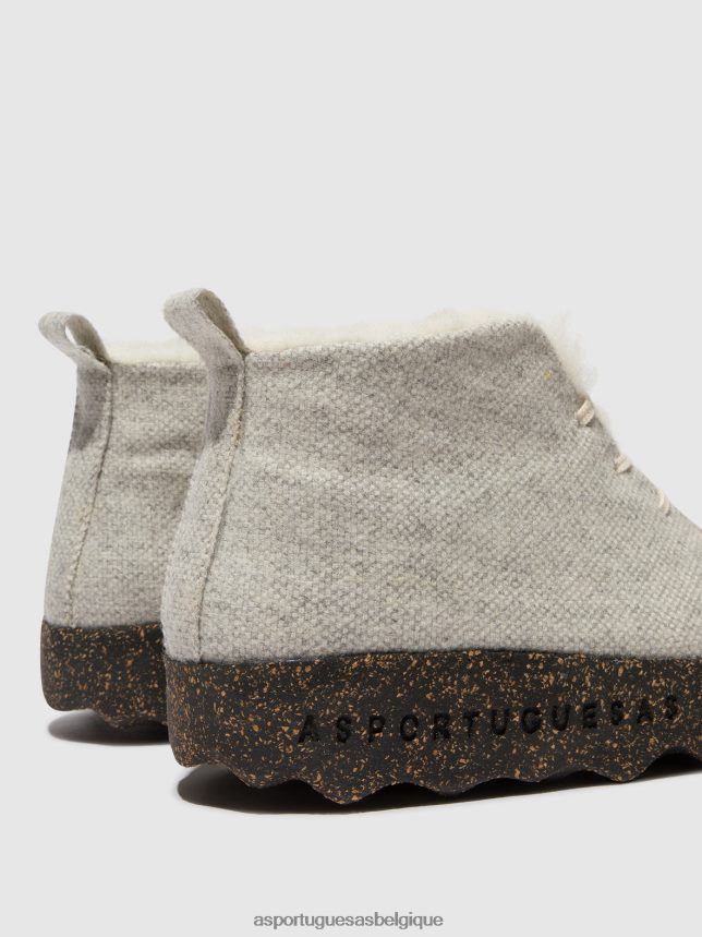 bottes Asportuguesas gâteau de bottines à lacets blanc femmes BXRT6Z166