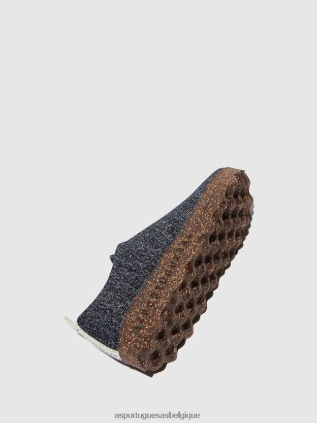 chaussures Asportuguesas camp de chaussures à enfiler mérinos marine femmes BXRT6Z119