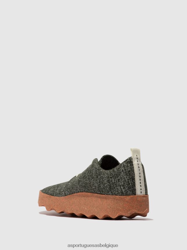 chaussures Asportuguesas camp de chaussures à enfiler mérinos vert femmes BXRT6Z120