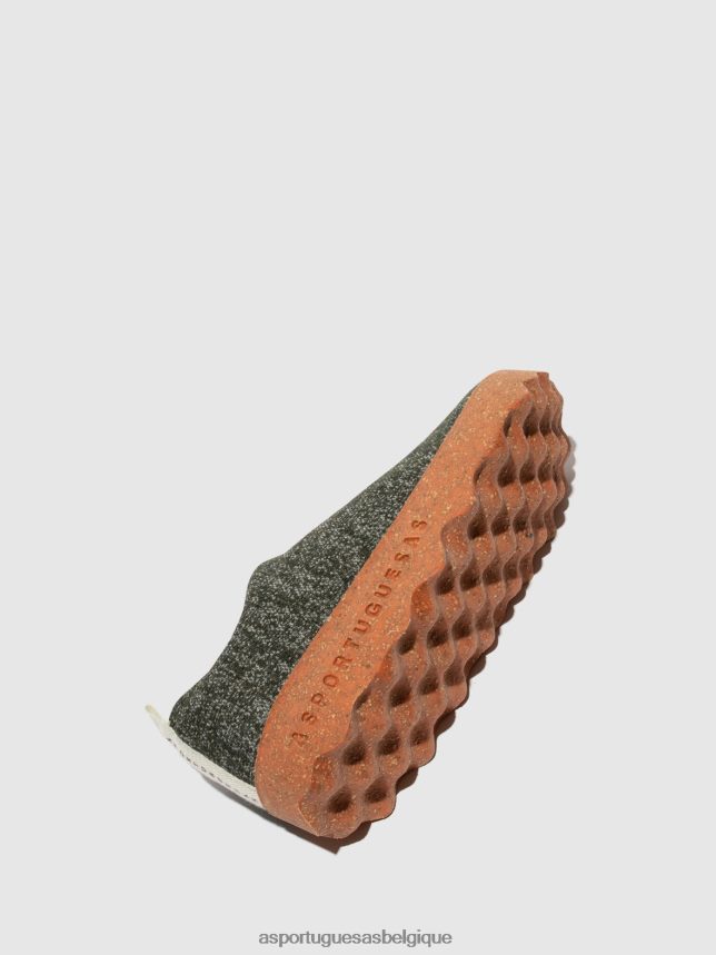 chaussures Asportuguesas camp de chaussures à enfiler mérinos vert femmes BXRT6Z120