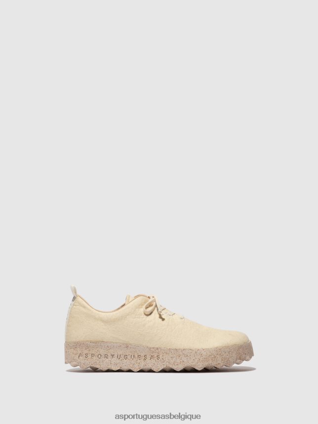 chaussures Asportuguesas camp de chaussures à enfiler pinatex crème femmes BXRT6Z90