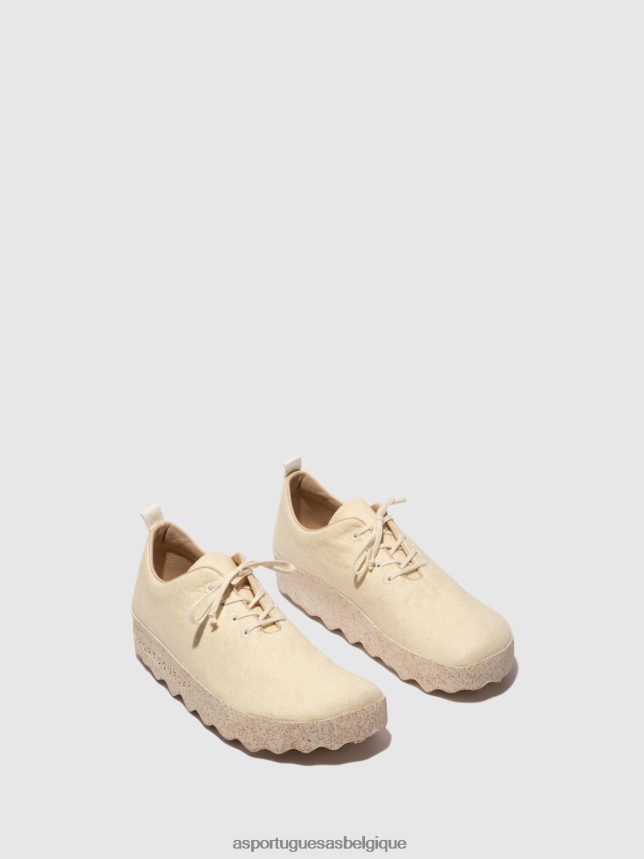 chaussures Asportuguesas camp de chaussures à enfiler pinatex crème femmes BXRT6Z90