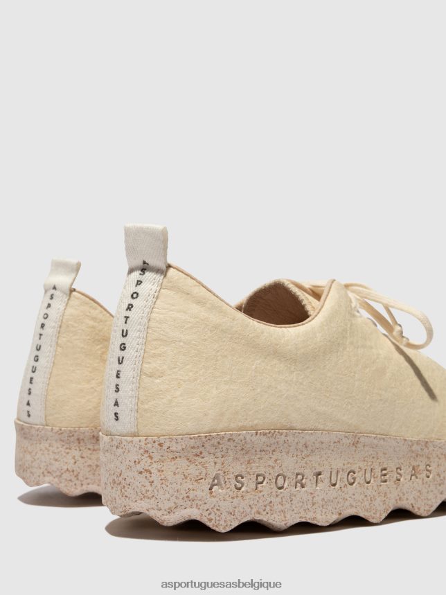 chaussures Asportuguesas camp de chaussures à enfiler pinatex crème femmes BXRT6Z90