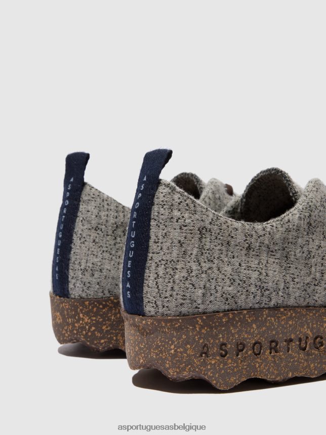 chaussures Asportuguesas camp de chaussures à lacets charbon femmes BXRT6Z84