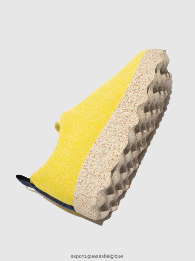 chaussures Asportuguesas camp de chaussures à lacets jaune femmes BXRT6Z110