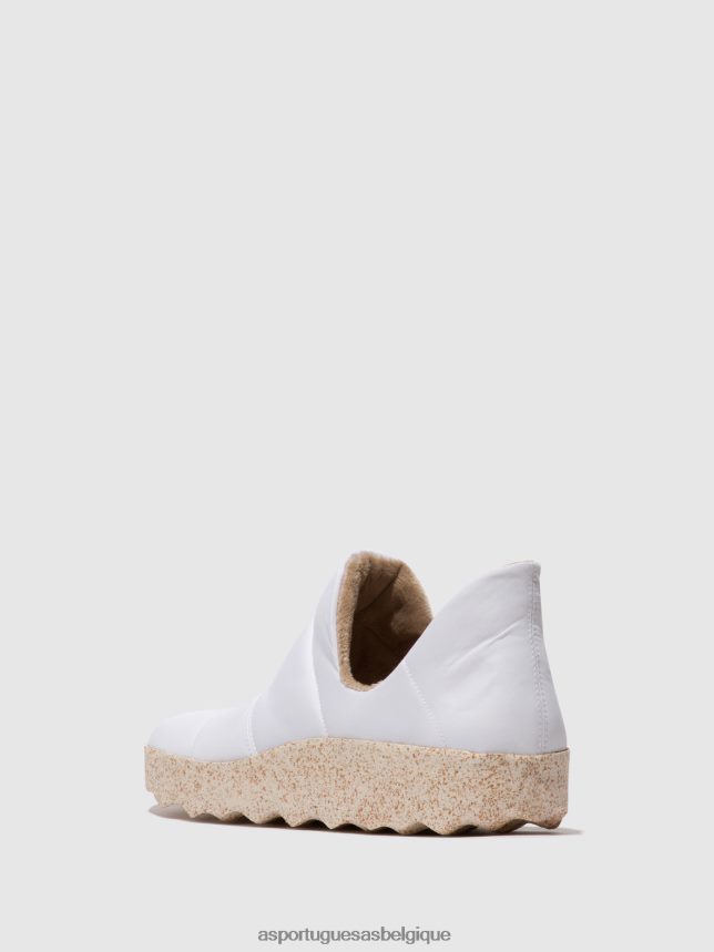 chaussures Asportuguesas chaussures bout rond crus blanc femmes BXRT6Z115