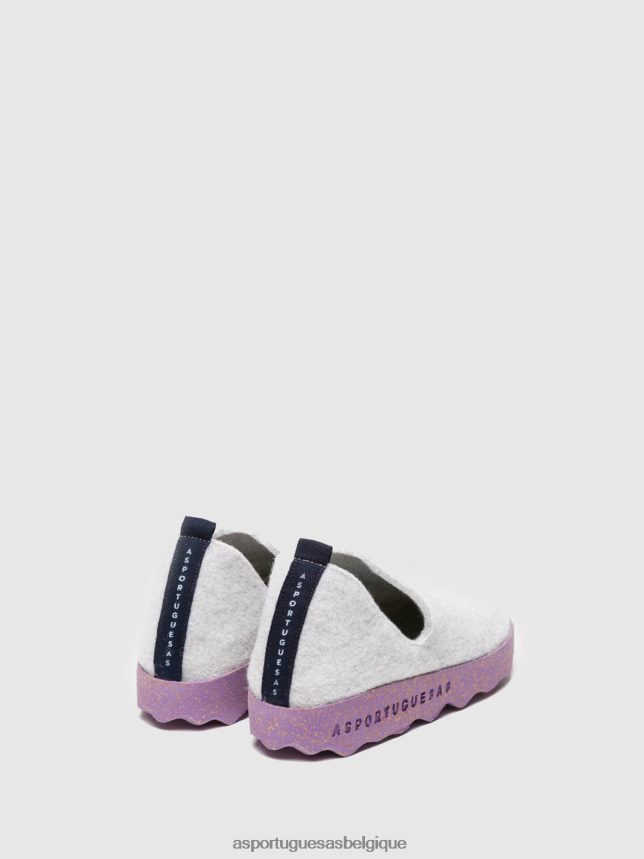 chaussures Asportuguesas chaussures de ville bout rond blanc femmes BXRT6Z82