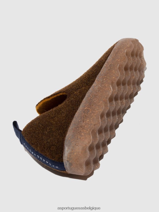 chaussures Asportuguesas chaussures de ville bout rond caramel femmes BXRT6Z31