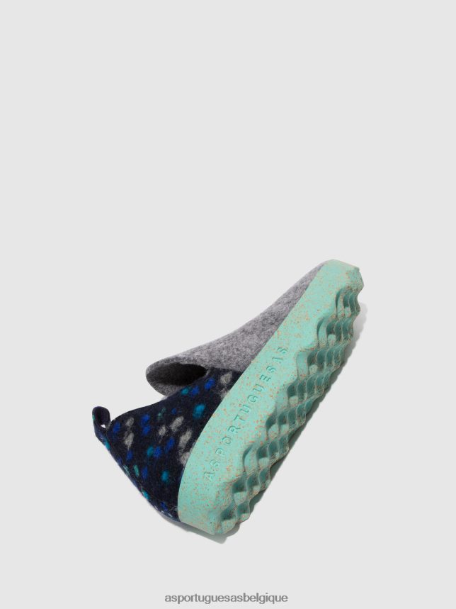 chaussures Asportuguesas chaussures de ville bout rond décor feutre béton femmes BXRT6Z97