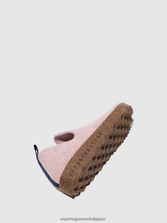 chaussures Asportuguesas chaussures de ville bout rond rose femmes BXRT6Z102