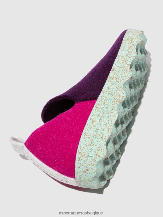 chaussures Asportuguesas chaussures de ville bout rond rose-mauve femmes BXRT6Z50