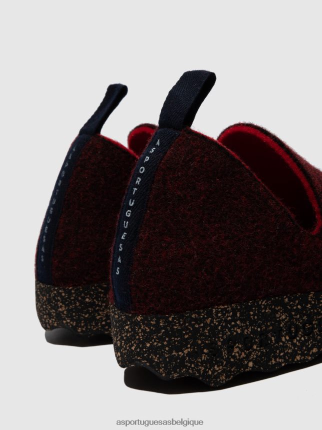 chaussures Asportuguesas chaussures de ville à enfiler merlot femmes BXRT6Z42