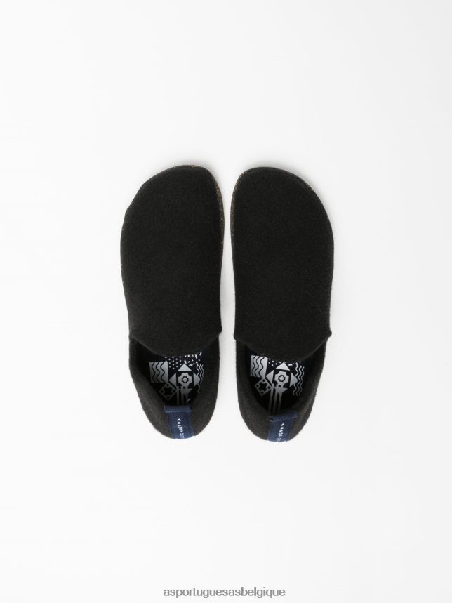 chaussures Asportuguesas chaussures de ville à enfiler noir femmes BXRT6Z30