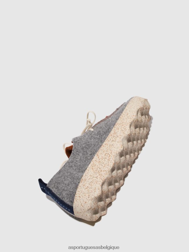 chaussures Asportuguesas chaussures à lacets chat béton/marron femmes BXRT6Z114