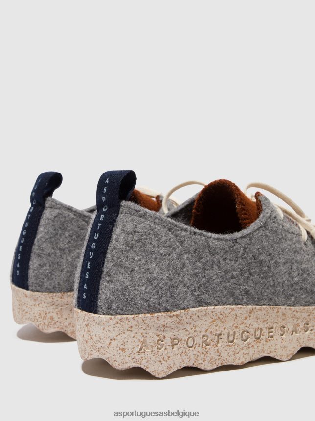 chaussures Asportuguesas chaussures à lacets chat béton/marron femmes BXRT6Z114