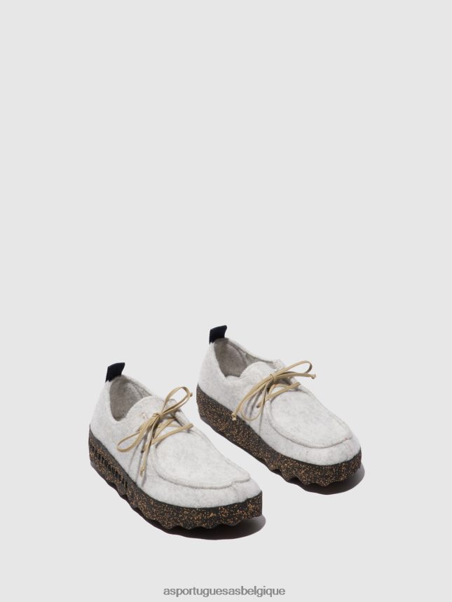 chaussures Asportuguesas chaussures à lacets chat blanc femmes BXRT6Z73