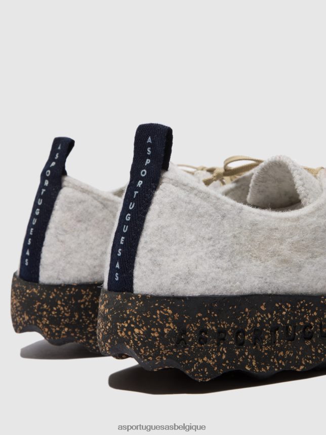 chaussures Asportuguesas chaussures à lacets chat blanc femmes BXRT6Z73