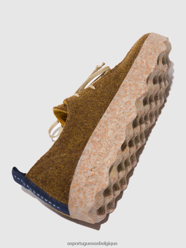 chaussures Asportuguesas chaussures à lacets chat caramel femmes BXRT6Z78