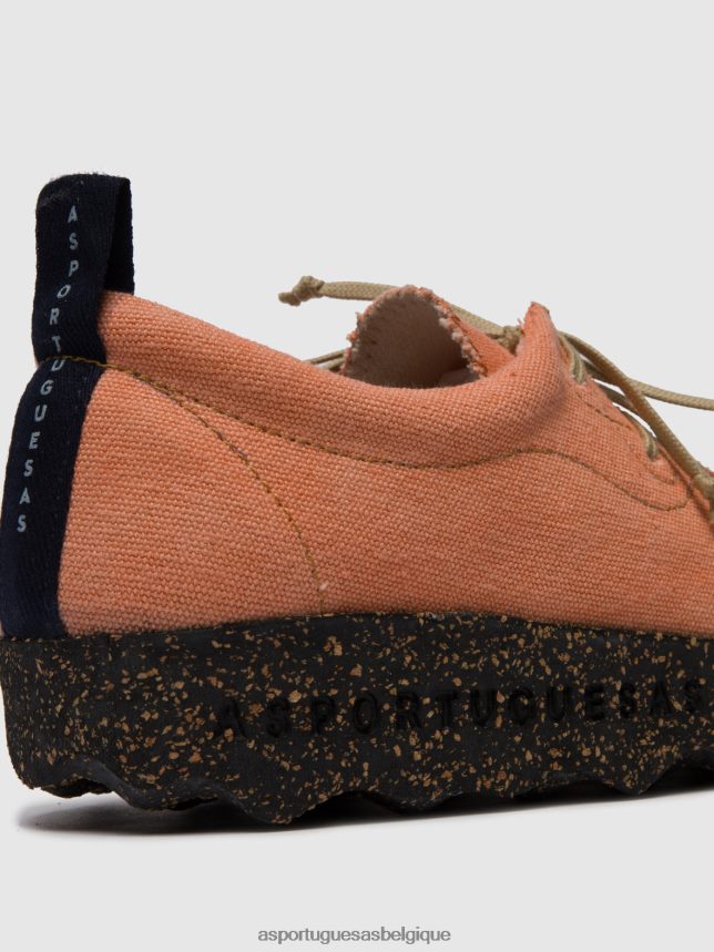 chaussures Asportuguesas chaussures à lacets chat corail femmes BXRT6Z86