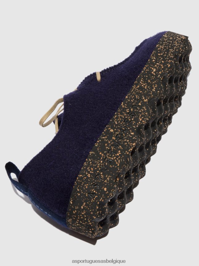 chaussures Asportuguesas chaussures à lacets chat marine femmes BXRT6Z63