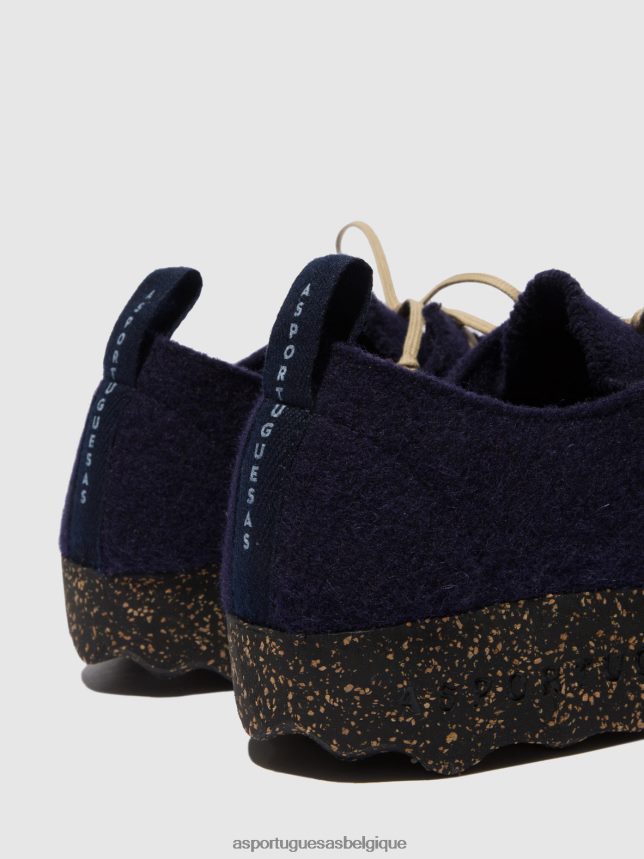 chaussures Asportuguesas chaussures à lacets chat marine femmes BXRT6Z63