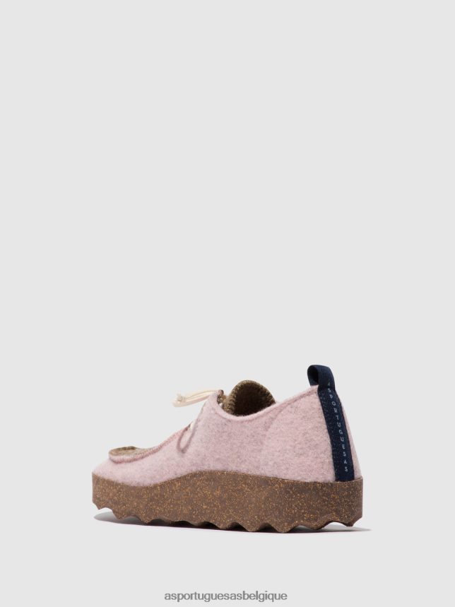 chaussures Asportuguesas chaussures à lacets chat rose/taupe femmes BXRT6Z108