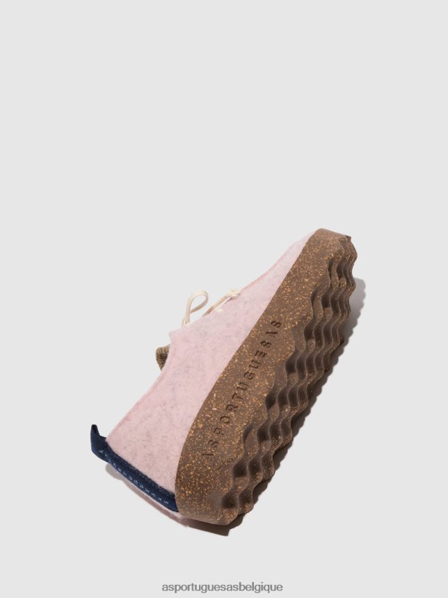chaussures Asportuguesas chaussures à lacets chat rose/taupe femmes BXRT6Z108