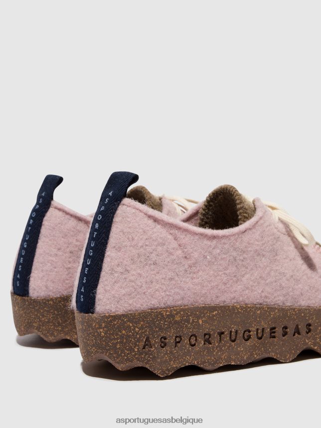 chaussures Asportuguesas chaussures à lacets chat rose/taupe femmes BXRT6Z108
