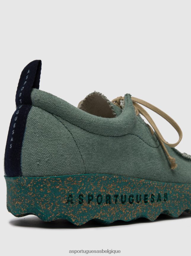 chaussures Asportuguesas chaussures à lacets chat vert femmes BXRT6Z54