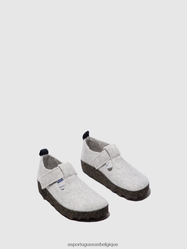 chaussures Asportuguesas chaussures velcro cate blanc femmes BXRT6Z118