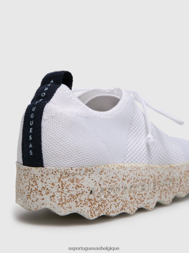 formateurs Asportuguesas code des baskets à lacets blanc femmes BXRT6Z11