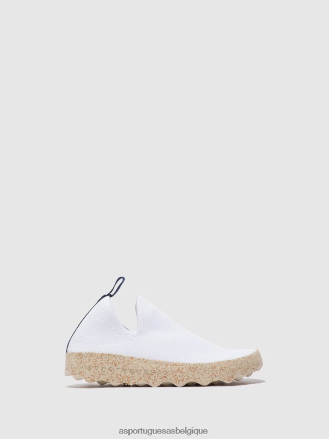 formateurs Asportuguesas entretien baskets élastiquées blanc s.café stretch femmes BXRT6Z8