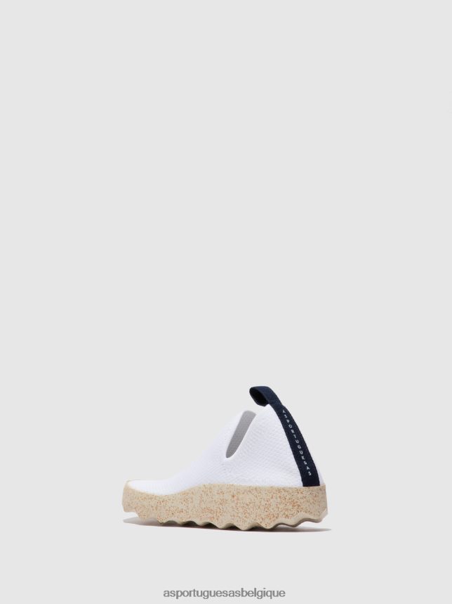 formateurs Asportuguesas entretien baskets élastiquées blanc s.café stretch femmes BXRT6Z8